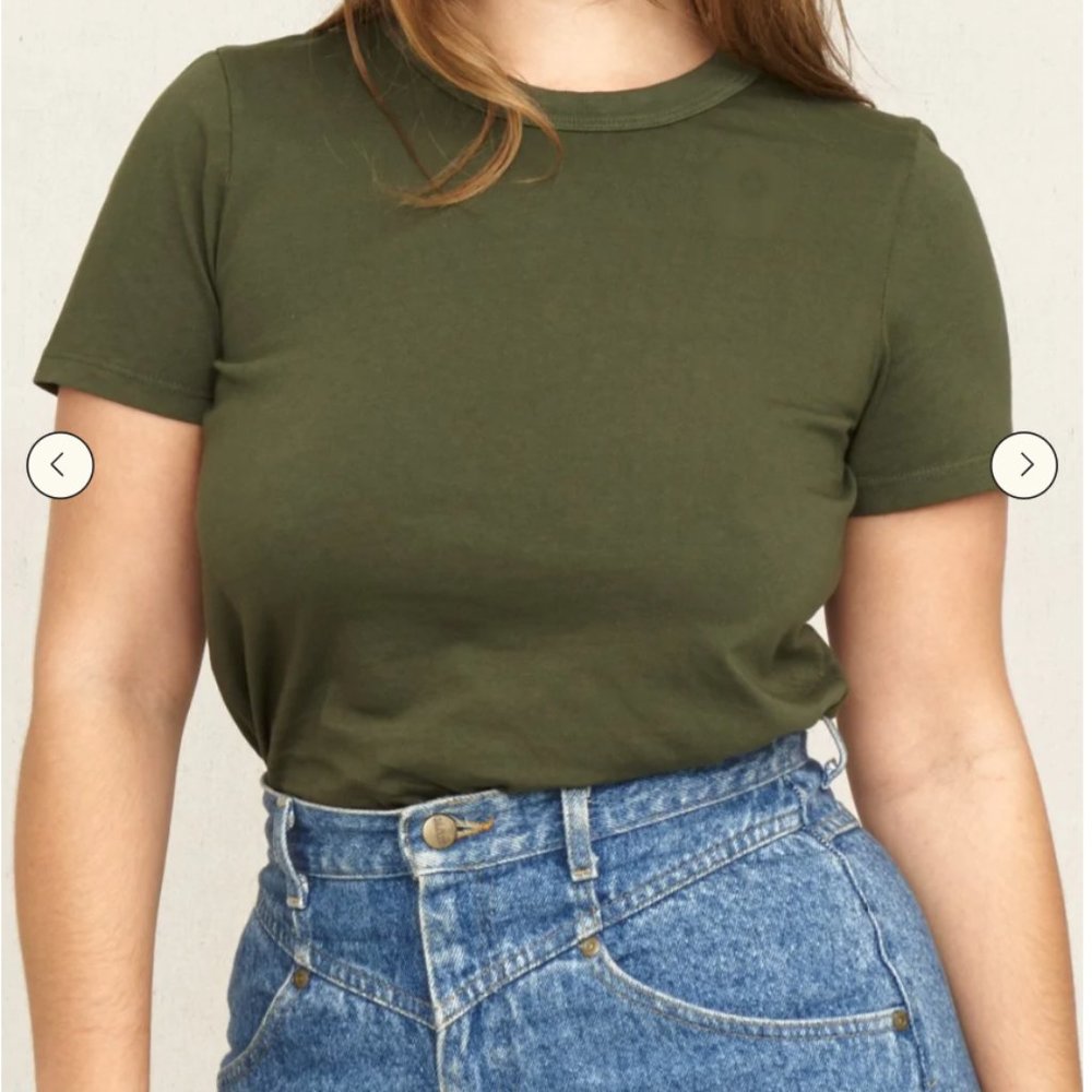 For Days "vintage crew tee" dark green